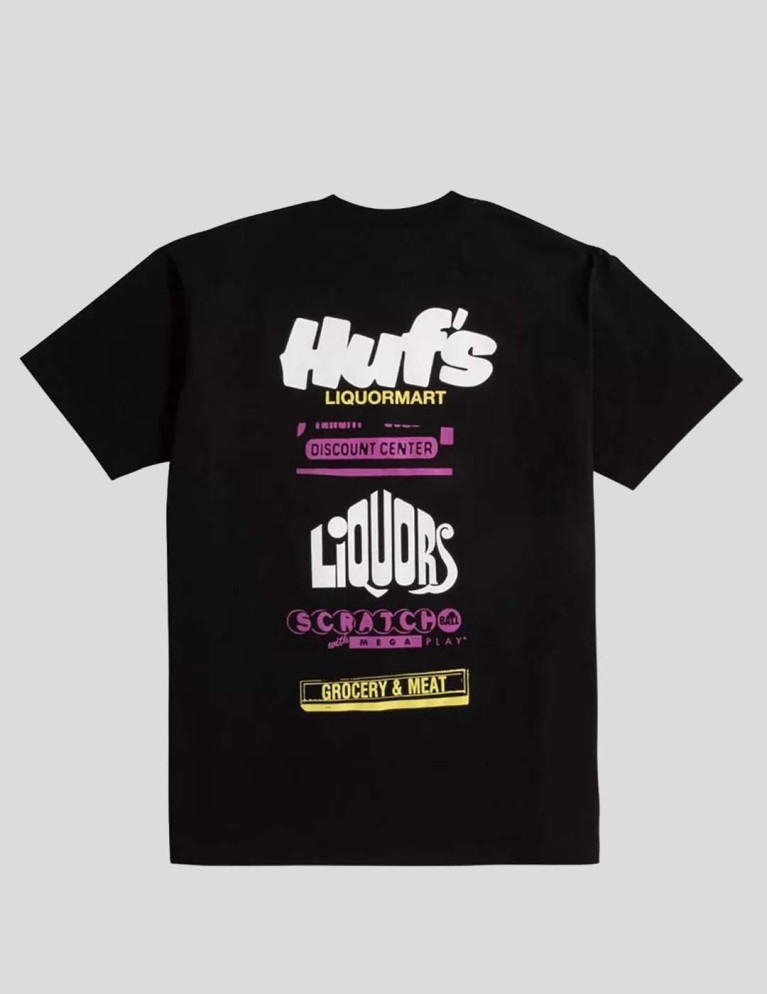 T-shirt HUF liquorart s / s tee black
